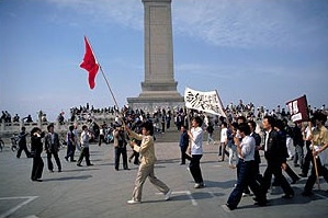 The last time China experienced major protests, they ended in a massacre.