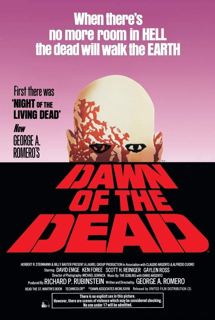 Dawn of the Dead movie poster (1978).